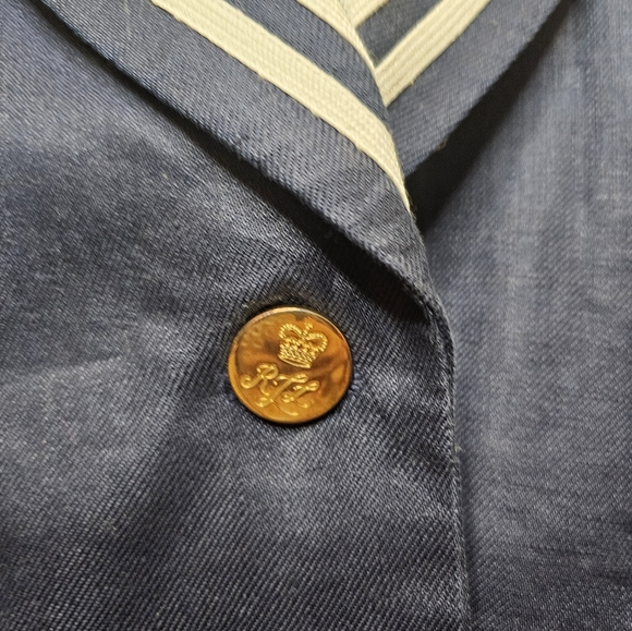 Nautical, blazer, jacket, linen, casual, classic, office, business casual, vacat - Picture 2 of 7